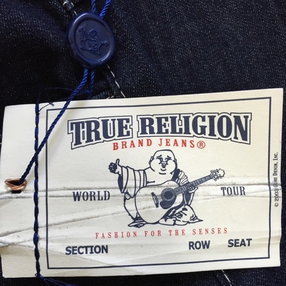 NWT True Religious Straight Low Rise Jeans - Picture 11 of 12